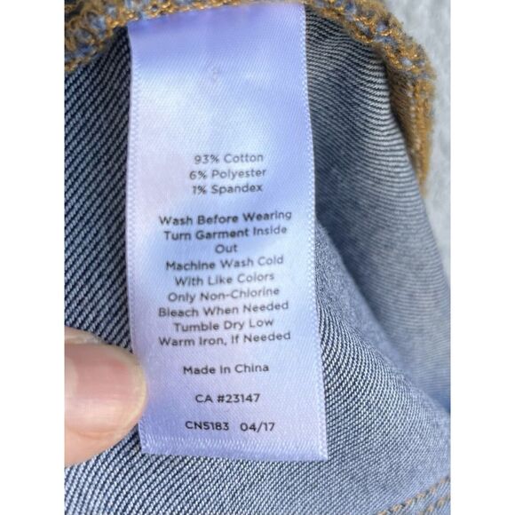 Talbots Denim Nautical Button Skirt - Size 8P - Dark Blue wash Blue - Picture 7 of 7